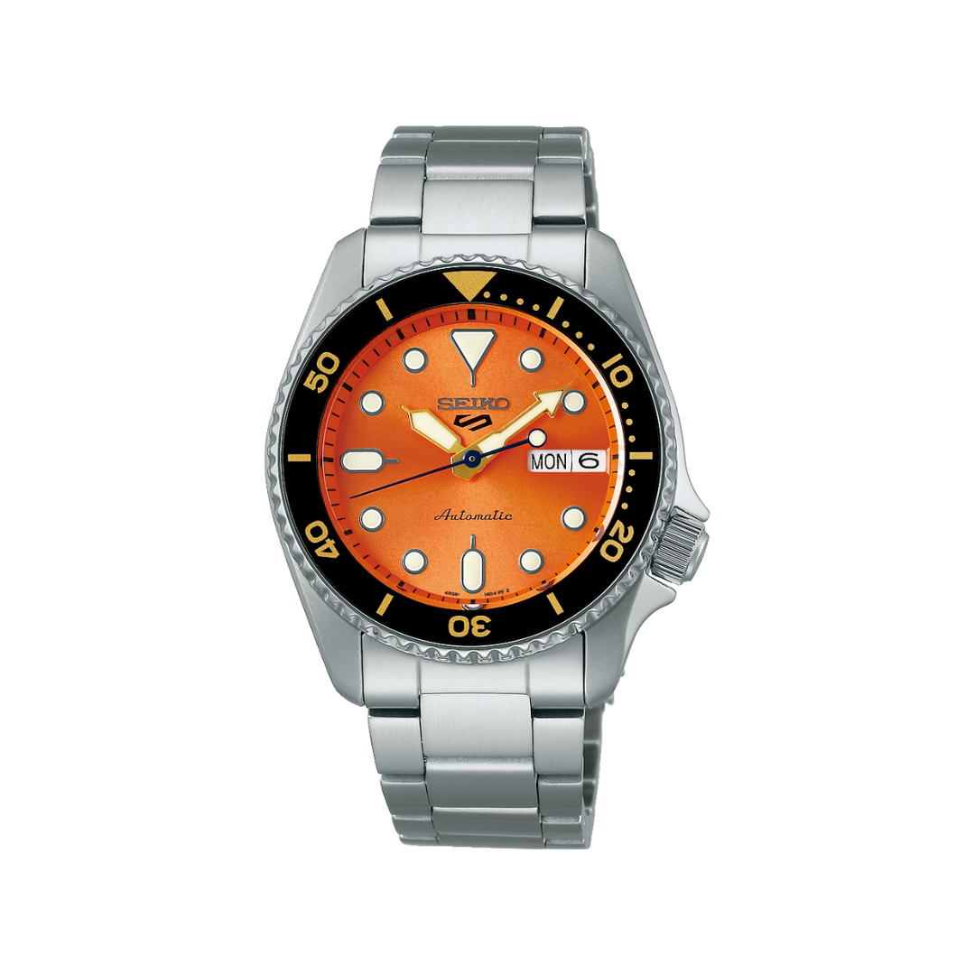 Seiko 5 - Automatique 3 Aiguilles Orange
