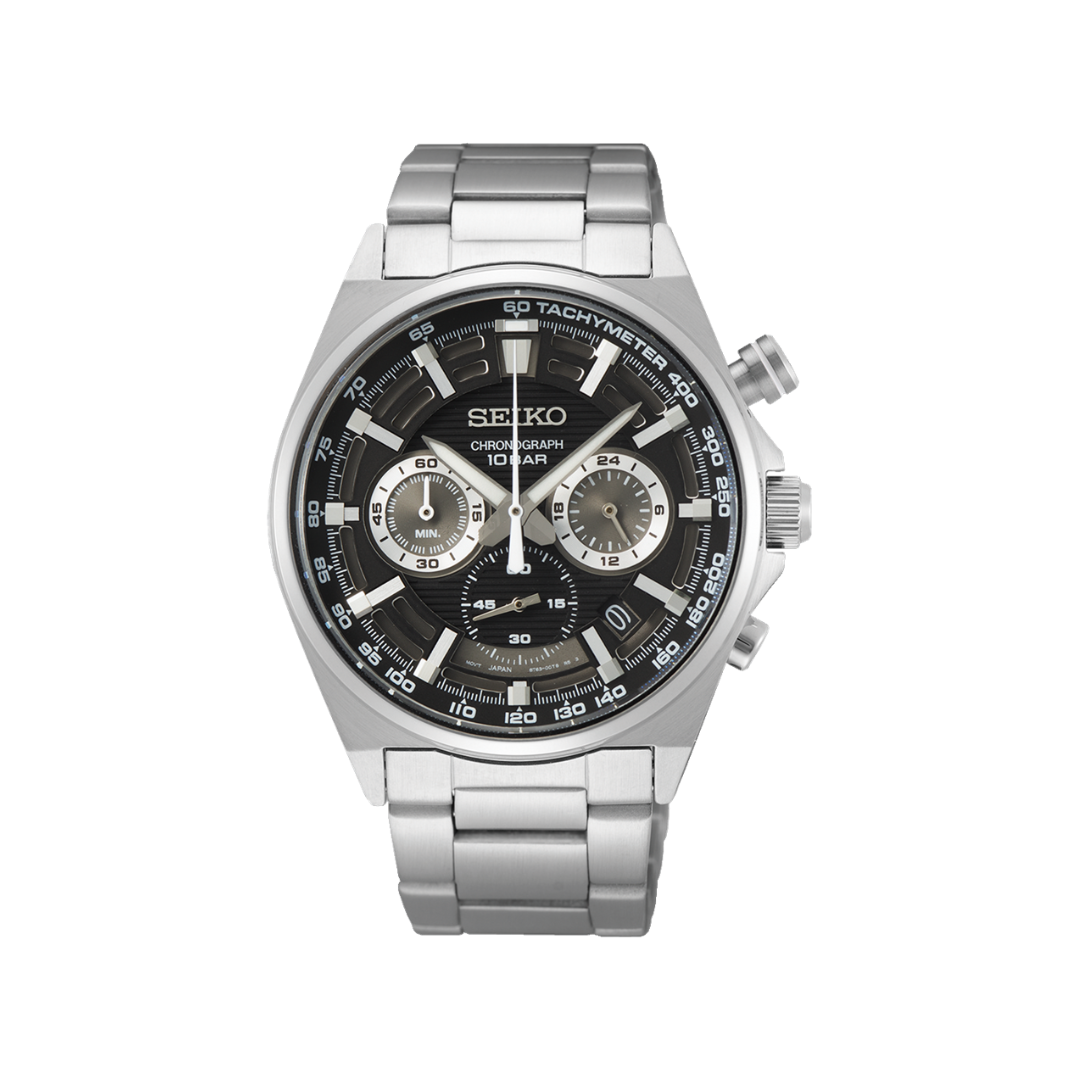 Seiko Quartz Chronographe Noir