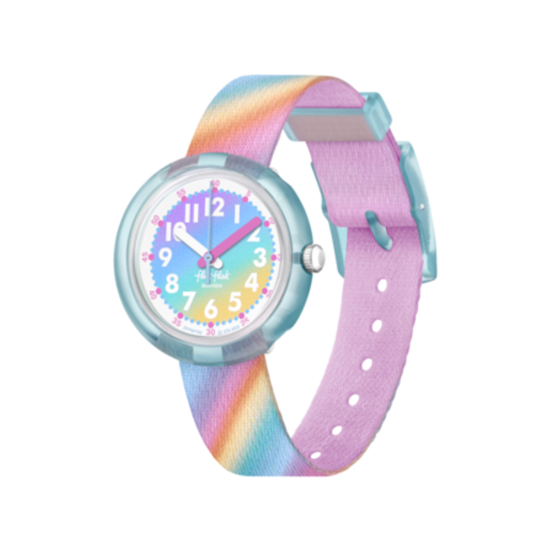 Flik Flak Liquid Rainbow FPNP152 sur fond blanc