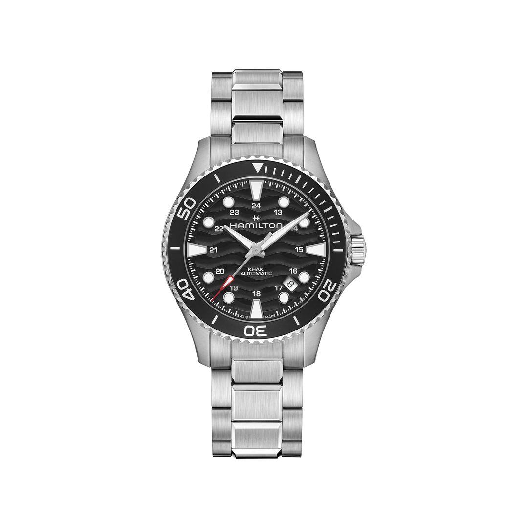 Hamilton Khaki Navy Scuba Auto 40 mm Noir Acier – H82415130
