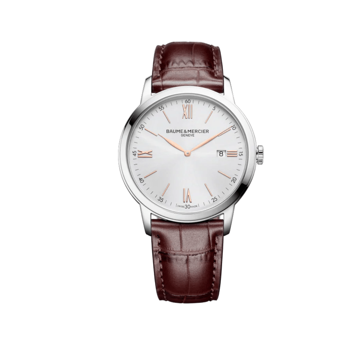 Baume Et Mercier Classima Quartz Cuir Marron