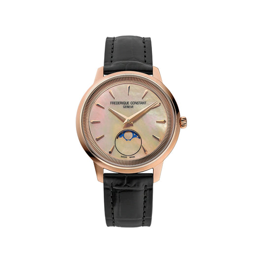 Frédérique Constant Classics Moneta Moonphase Nacre Pêche – FC-206MPSAL2S4