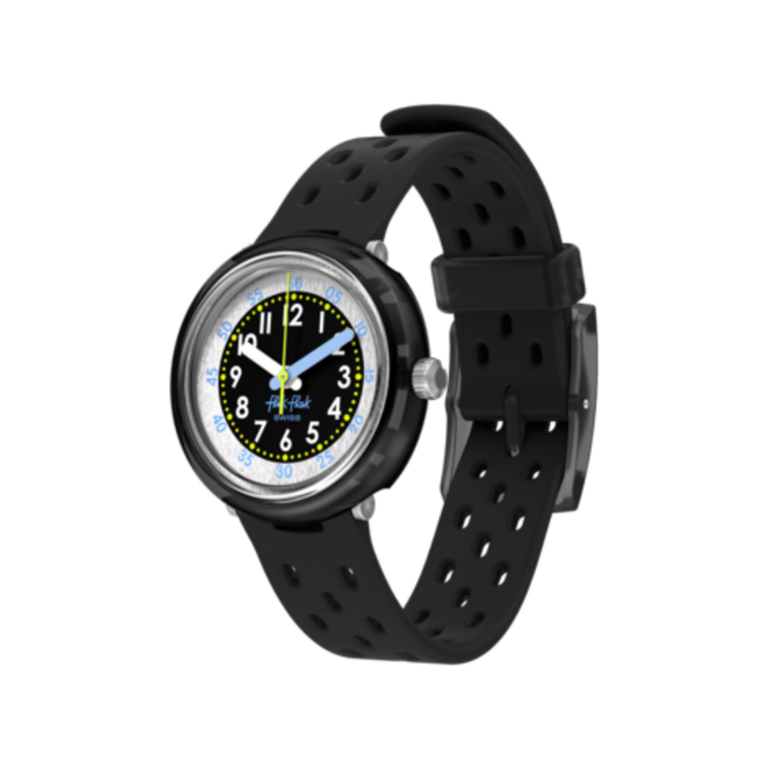 Flik Flak Fizz in Black FCNP001 sur fond blanc