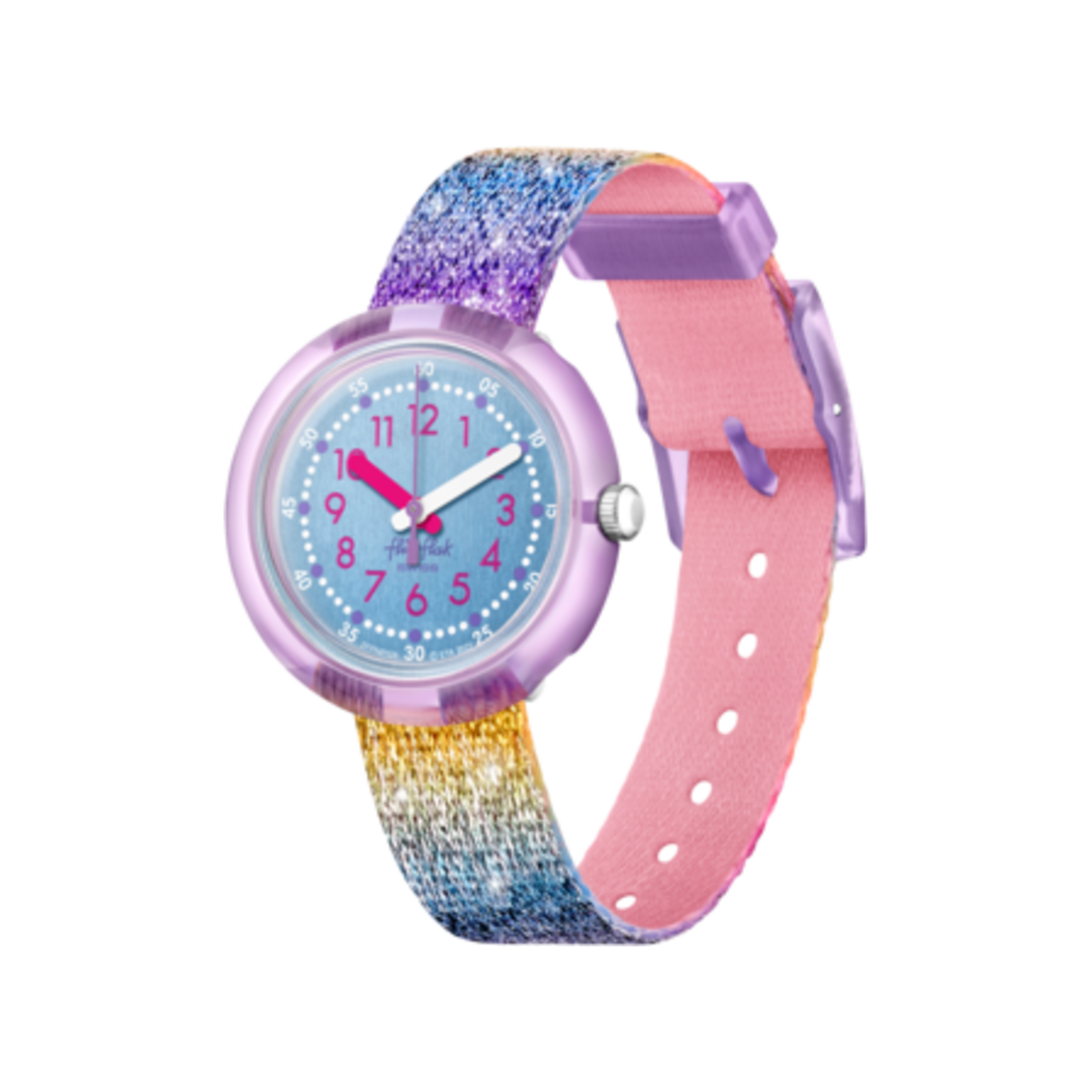 Flik Flak Shine in Rainbow FPNP128 sur fond blanc