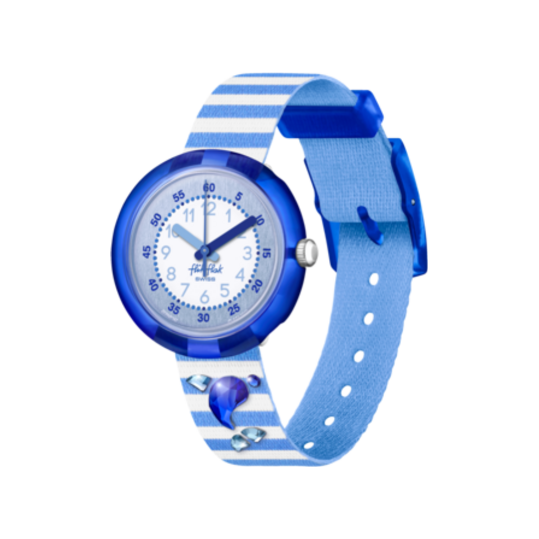 Flik Flak Shining Dolphin FPNP147 sur fond blanc