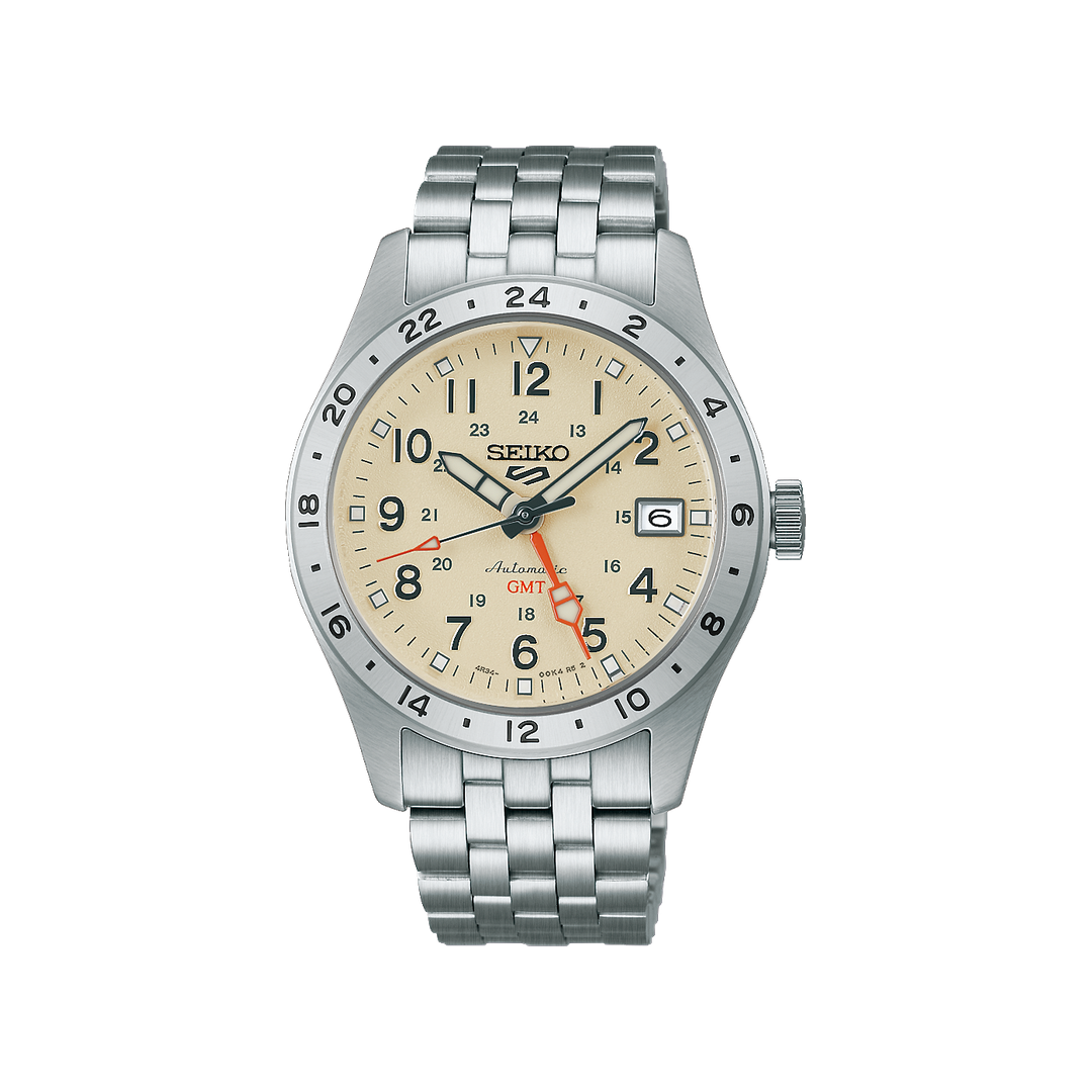 Montre Seiko 5 HDB002K1 sur fond blanc