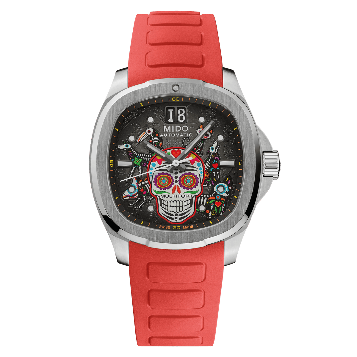 Mido Multifort TV Big Date Alebrijes — vue 3