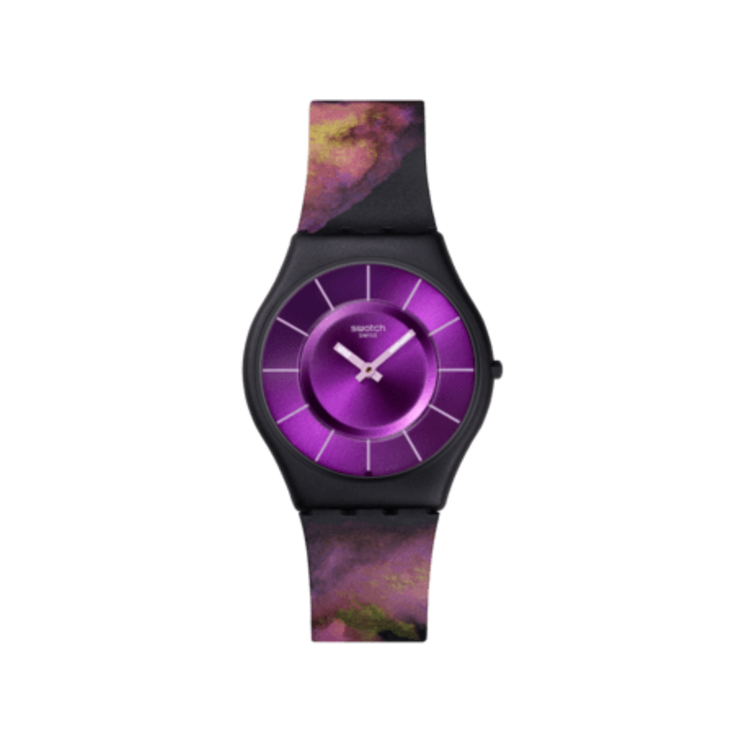 Swatch Paradise Bloom SS08B106 sur fond blanc