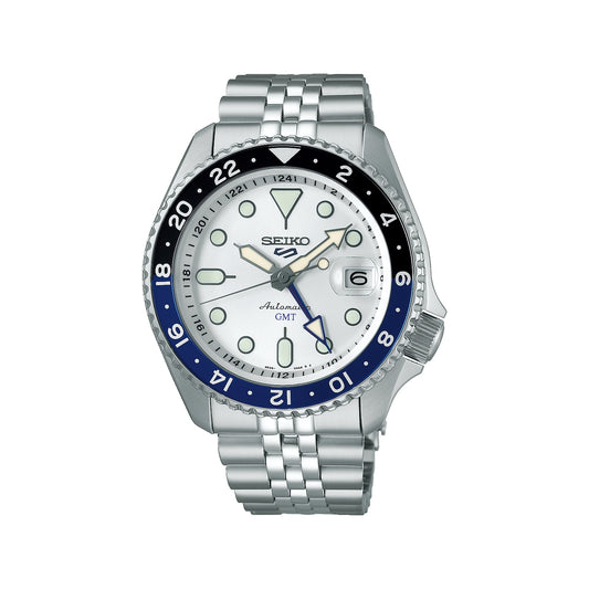 Seiko 5 Sports Automatique GMT Blanc — SSK033K1