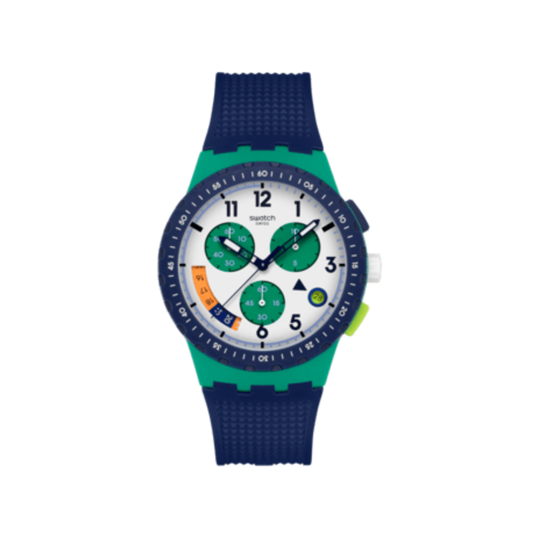 Swatch Time Flies SUSG412 sur fond blanc