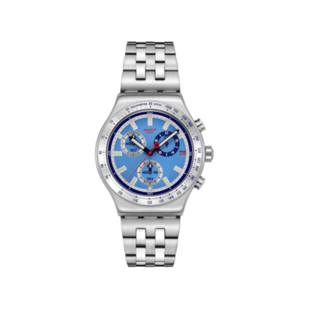 Swatch Midday in the Mirror YVS541G sur fond blanc